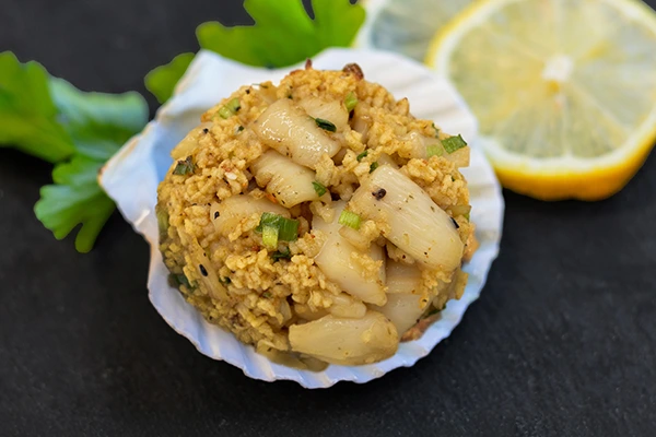 Yuzu Ponzu Scallops in Shells